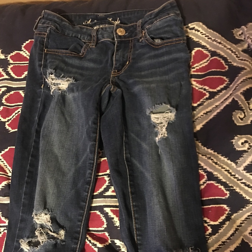 American Eagle Ripped Skinny Jean Jeggings